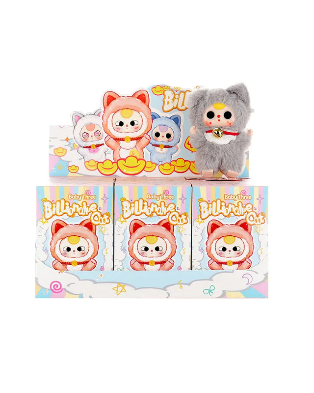 Baby Three Billionaire Cat Plush Series Blind Box