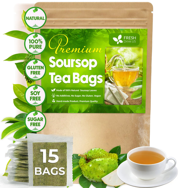 Premium Soursop Leaves Tea bags, Dried Soursop Leaves, Soursop Leaf Powder, Guanabana Leaves Tea, Hoja Guanabana Tea