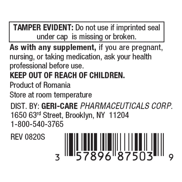 Geri-Care Coenzyme Q-10 (CoQ10) Dietary Supplement, 100 mg