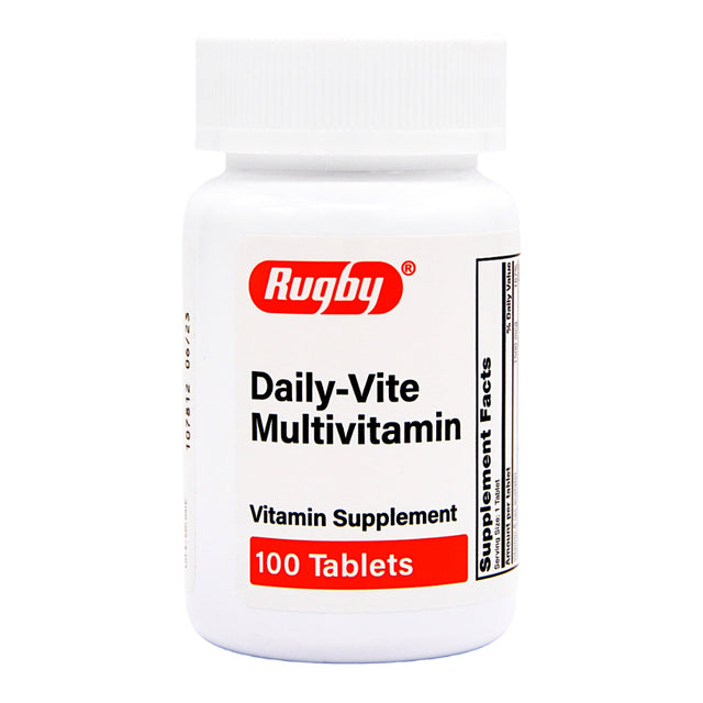 Rugby Daily-Vite Multivitamin Supplement, 100 tablets