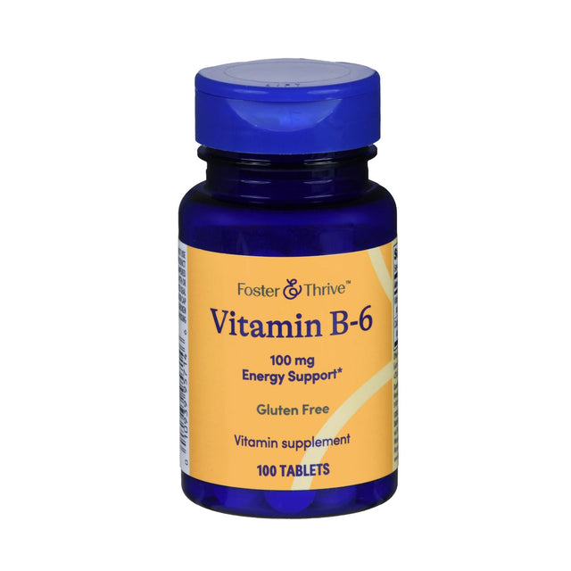Foster & Thrive Vitamin B6 Supplement, 100 mg