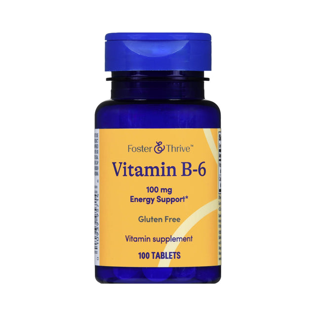 Foster & Thrive Vitamin B6 Supplement, 100 mg
