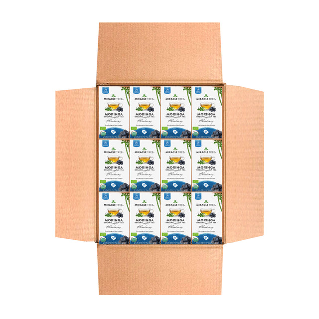 Organic Moringa Tea, Blueberry