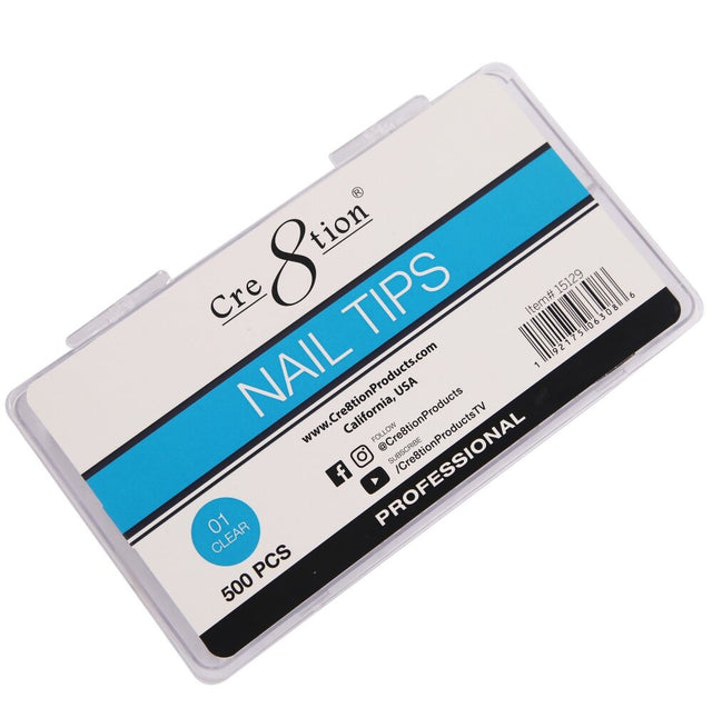 Special Shape Tip in Box - Coffin - 01 Clear