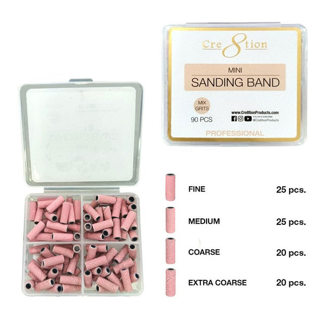 Mini Sanding Band 90 pcs - Mix Grits