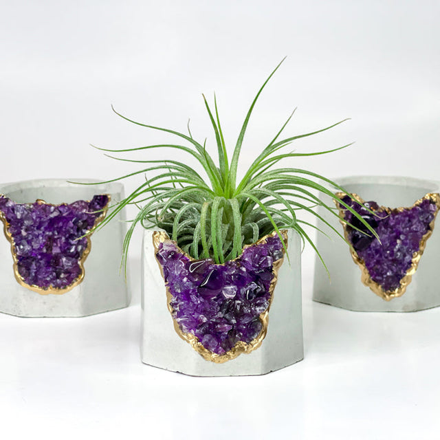 AMETHYST CANDLE HOLDER