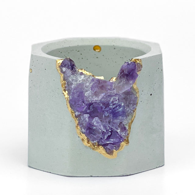 Brazil AMETHYST GEODE PLANTER