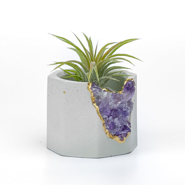 Brazil AMETHYST GEODE PLANTER