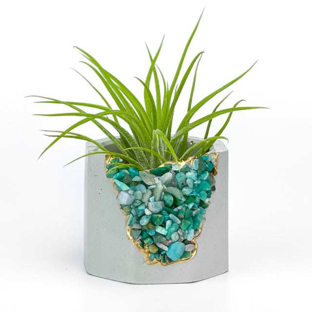 AMAZONITE GEODE PLANTER