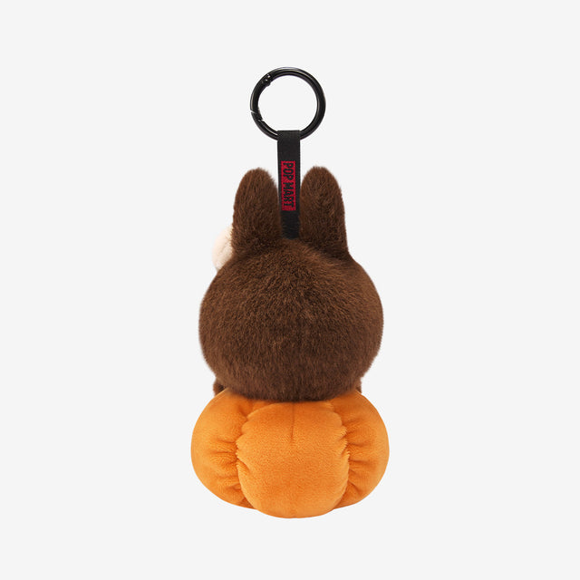 Happy Halloween Party Labubu-Sitting Pumpkin Vinyl Plush Pendant