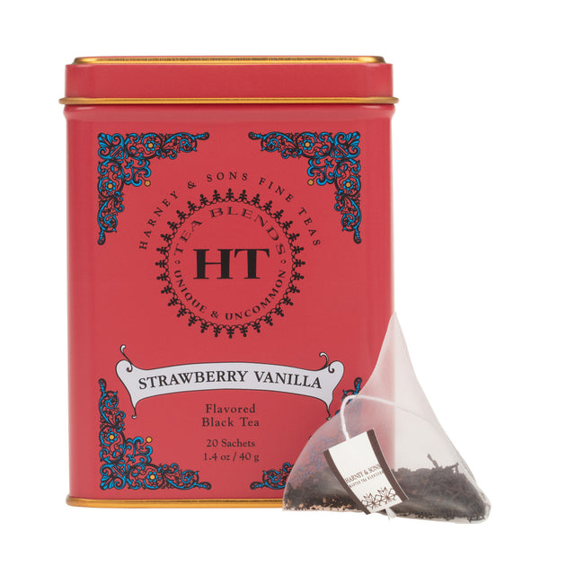 Strawberry Vanilla, HT Tin of 20 Sachets