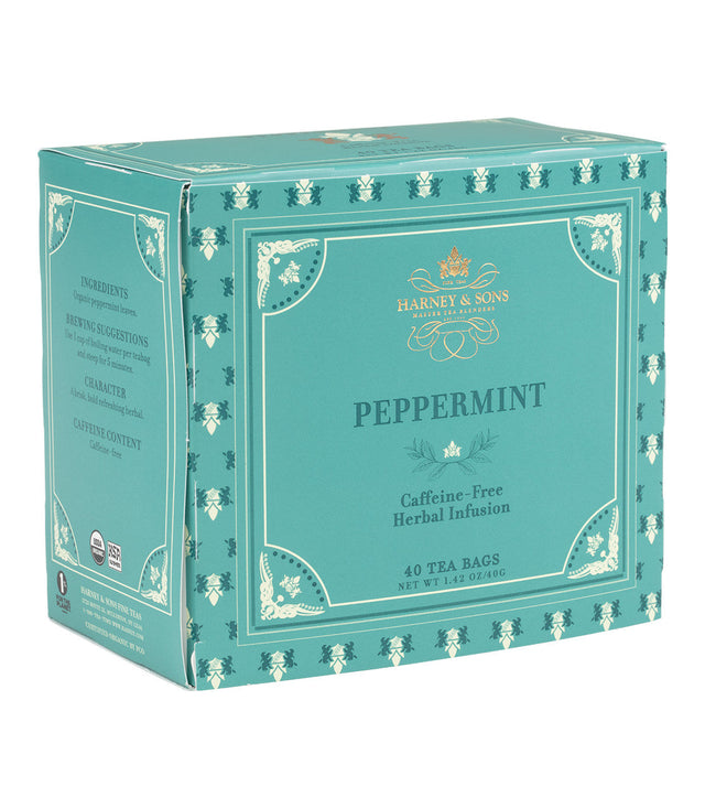 Organic Peppermint Herbal Premium Teabags