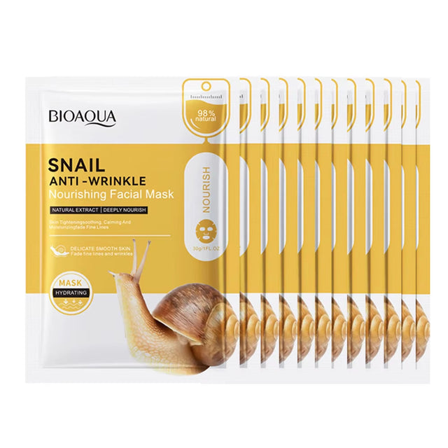 12Pc Rose Flower Extract Face Mask Korean Whitening Sheet Mask Moisturizing Mask Nourishing Skincare Facial Korean Fresh Product