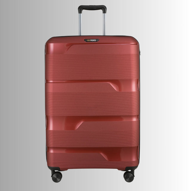 28-inch Red Hardcase Roller Luggage with 360° Wheels & TSA Lock