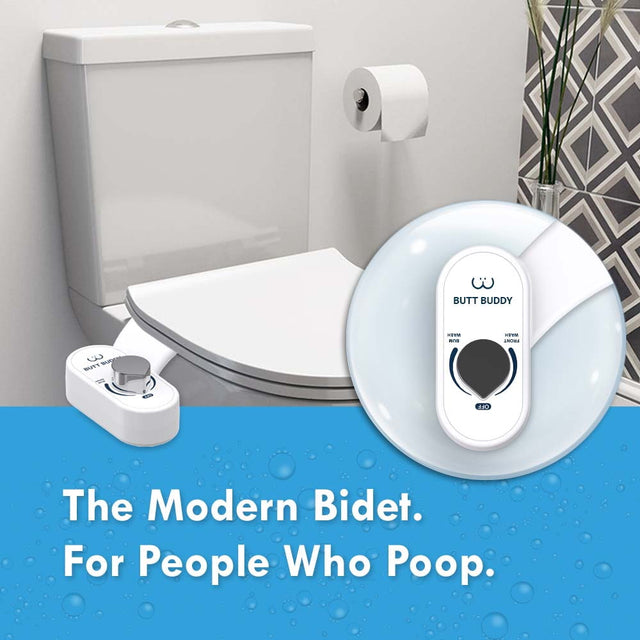 BUTT BUDDY Duo - Rear & Front Water Sprayer Bidet Toilet Attachment