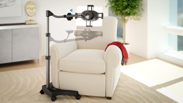LEVO G2 V16 Rolling Tablet Stand Cart - WITH PHONE MOUNT