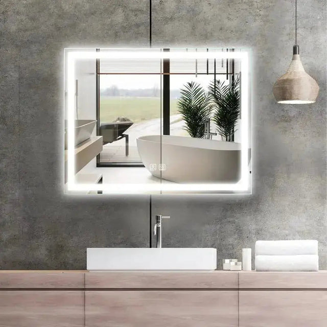 36 x 24 Inch Center Glow LED Bathroom Mirror