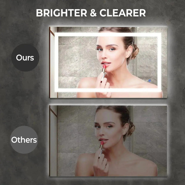 36 x 24 Inch Center Glow LED Bathroom Mirror