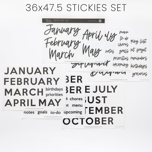 Ever Changing Acrylic Calendar | Classic Horizontal