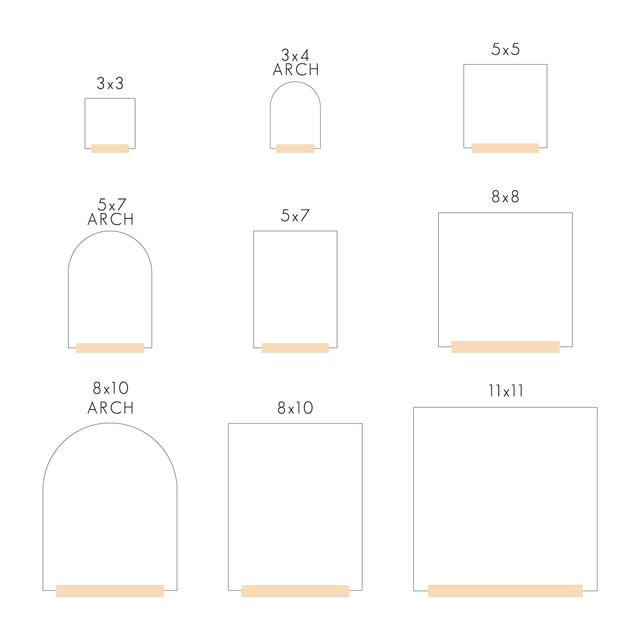 Clear Acrylic Kitchen Conversion Chart