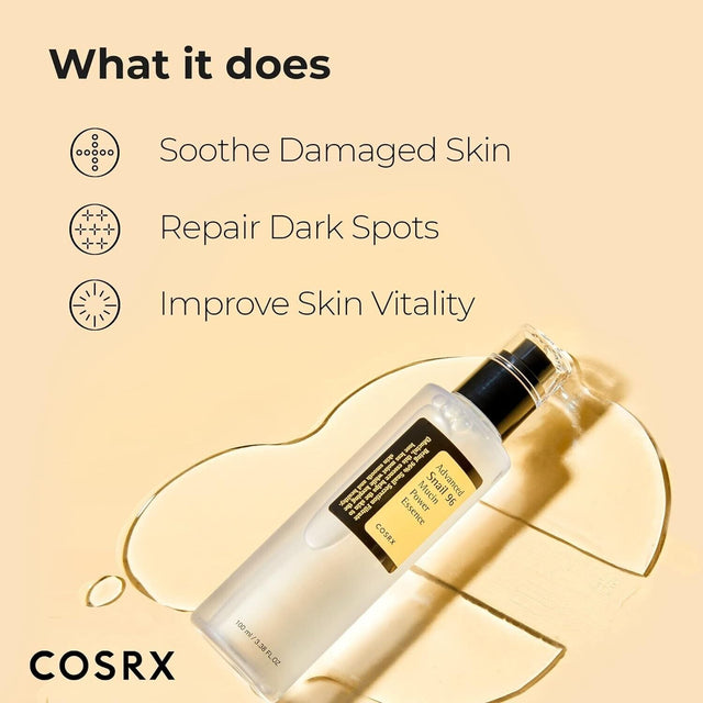 COSRX Snail Mucin 96% Power Repairing Essence 3.38 Fl.Oz 100 ML, Hydrating Serum