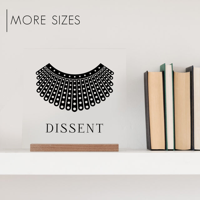 Acrylic RBG Dissent Collar