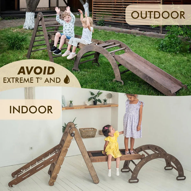 Montessori Triangle Ladder - Handmade Climber for Kids 1-7 y.o.