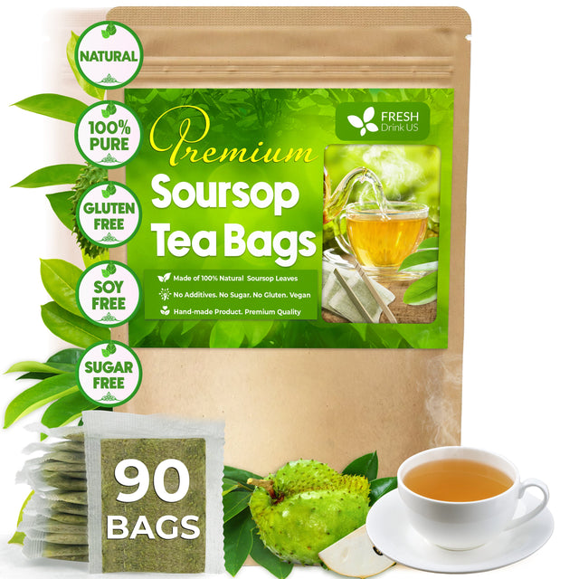 Premium Soursop Leaves Tea bags, Dried Soursop Leaves, Soursop Leaf Powder, Guanabana Leaves Tea, Hoja Guanabana Tea