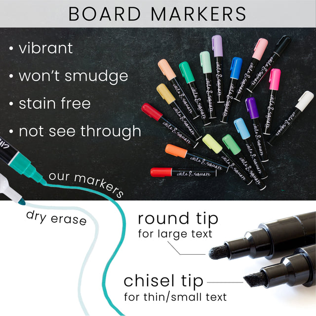 Dual-Tip Chalk Markers