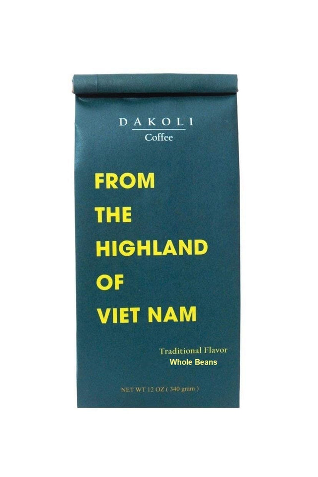 Dakoli Coffee -100% Vietnamese Robusta with Traditional Flavor, 12 Oz (340g)