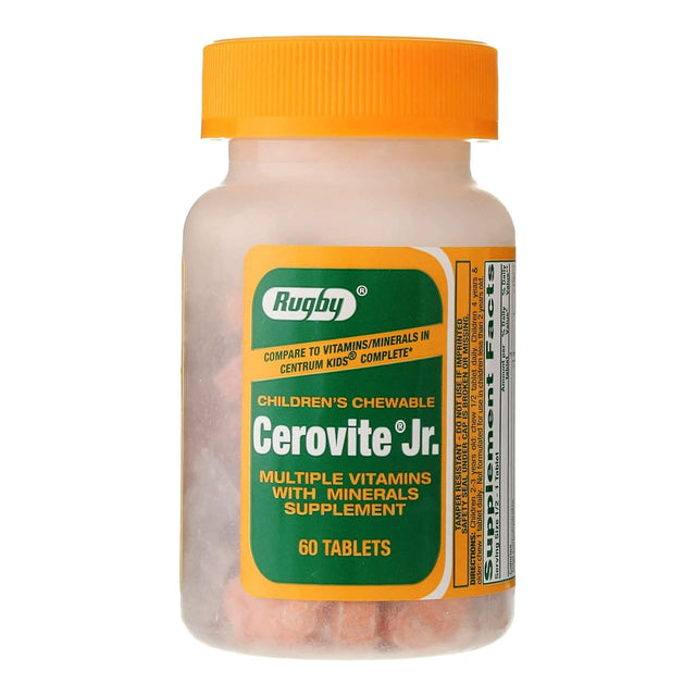 Rugby Cerovite Jr. Children’s Multivitamin Supplement, 60 tablets