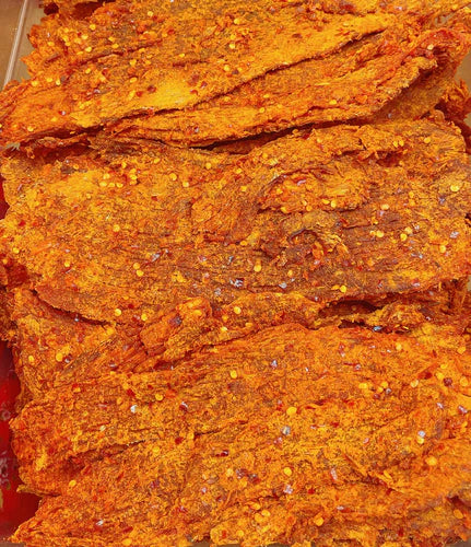 Spicy Crispy Curry Beef Jerky - Khô Bò Giòn Cay - 0.5 lb