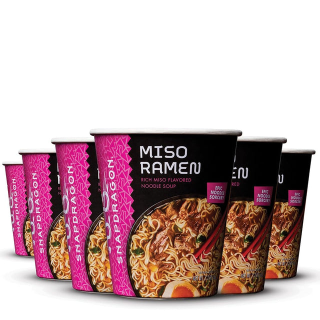 Instant Miso Noodle Bowls Bundle 6 Units. 2.2 Oz Authentic Flavor and Gluten Free!
