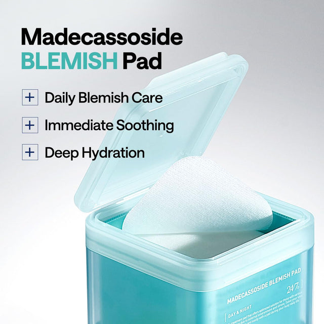 Madecassoside Toner Pads - with Centella Asiatica to Treat Blemishes and Improve Uneven Skin Tone - Vegan Gauze Fabric