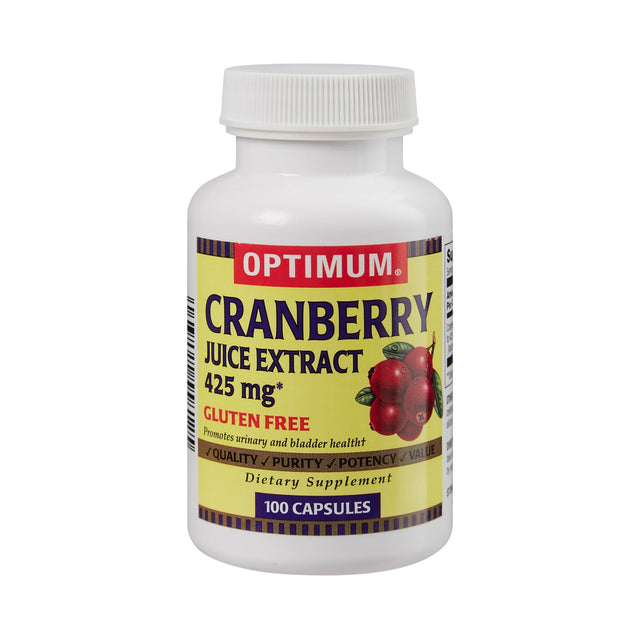 Optimum Cranberry Juice Extract Dietary Supplement, 425 mg