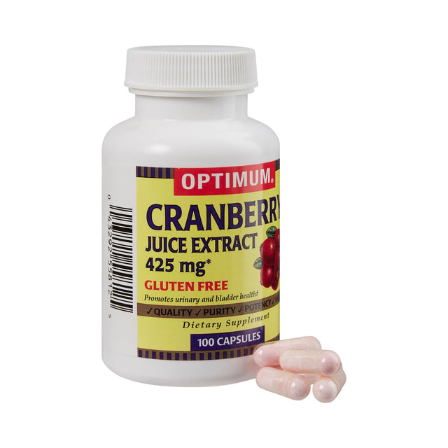 Optimum Cranberry Juice Extract Dietary Supplement, 425 mg