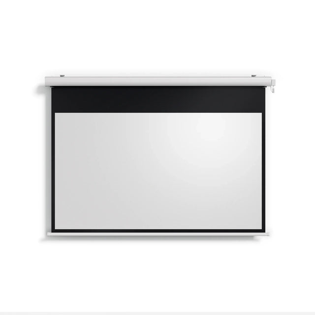 Valerion Backyard Weather Proof Motorized Drop Down Matte White Screen