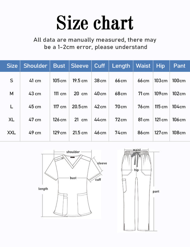 MJ V-Neck Holder Scrub Top (Unisex)