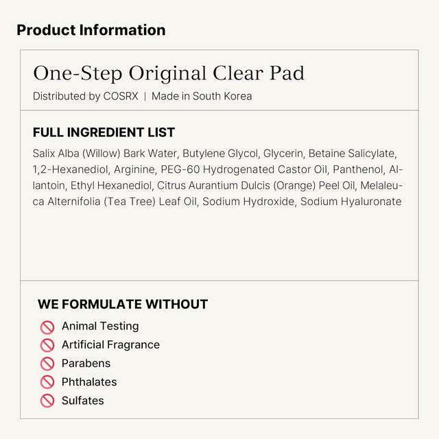 Cosrx Original Clear Pad