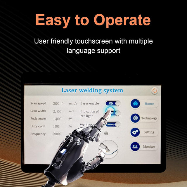 1500W Air-Cooled Portable Laser Welder