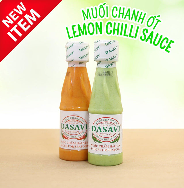 Dasavi Sauce, Vietnamese Sauce For Seafoood | Lemon Red Chilli Sauce for Seafood - 9.2 oz