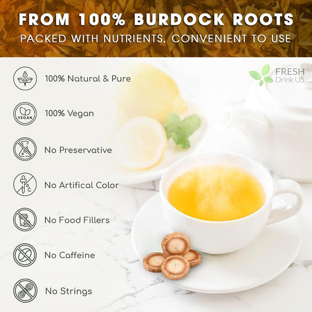 Burdock Root Powder, Burdock Root Extract, 100% Natural & Pure from Burdock Root, Burdock Root Herbal Tea, No Additives, No Caffeine, Vegan