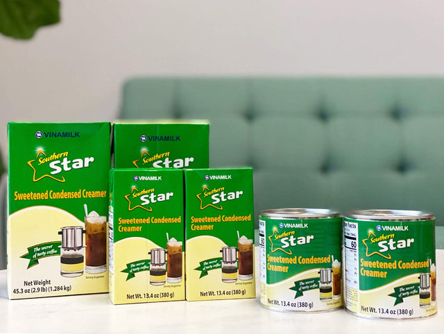 Vinamilk Southern Star Vietnamese Sweetened Condensed Creamer 45.3 Oz (2.9 Lbs)