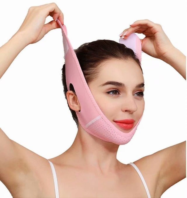 Reusable V Line Mask,V Shaped Face Mask for Sagging,Refined Jawline Support Strap,Adjustable Facial Slimming Strap,Chin up & Face Lifting Belt