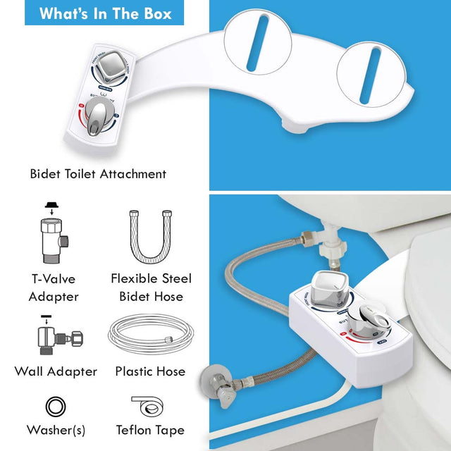 BUTT BUDDY Spa - Cool & Warm Water Sprayer Bidet Toilet Attachment