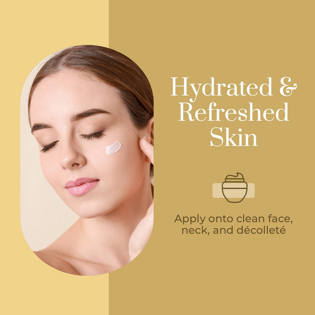 24K Gold & Collagen Daily Face Moisturizer - Dermatologist Tested, Reduces Fine Lines, Anti-Aging, Clean Beauty, Cruelty-Free Korean Skincare, All Skin Types - 1.69 Oz