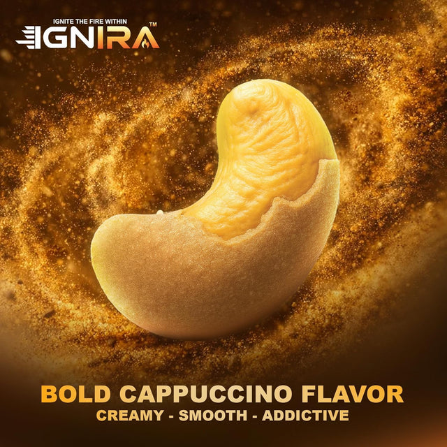 IGNIRA Cappuccino Cashew Nuts – Roasted Cashew Nuts with Cappuccino Flavor, Pack of 1 (1.76 oz)
