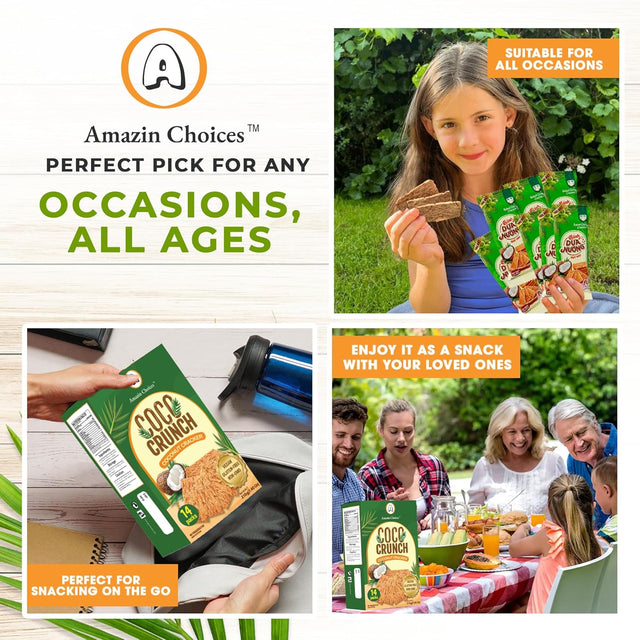 Amazin Choices COCO Crunch Coconut Crackers, 7.4 oz., 14 pk.