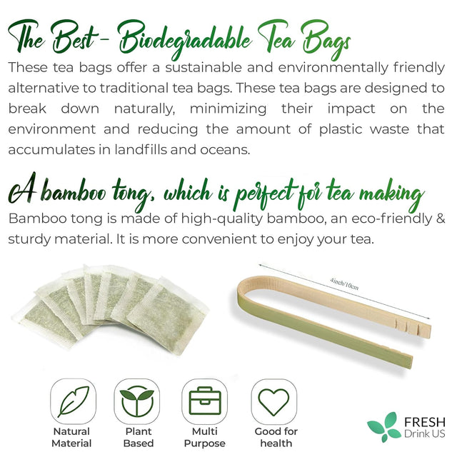 Sage Leaf Tea Bags, 100% Natural & Pure from Sage Leaves. Loose Leaf Sage Herbal Tea. Sage Leaf Tea. Made with Natural Material Tea Bags. No Sugar, No Caffeine, No Gluten, Vegan.