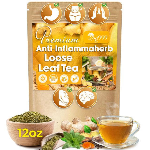TOG999, Premium 120 Moringa Leaf Tea Bags, 100% Natural & Pure from Moringa Leaves. Loose Leaf Moringa Herbal Tea. Moringa Leaf Tea. No Sugar, No Caffeine, No Gluten, Vegan.